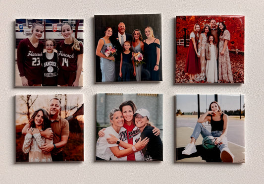 Set of 6 Custom Photo Magnets
