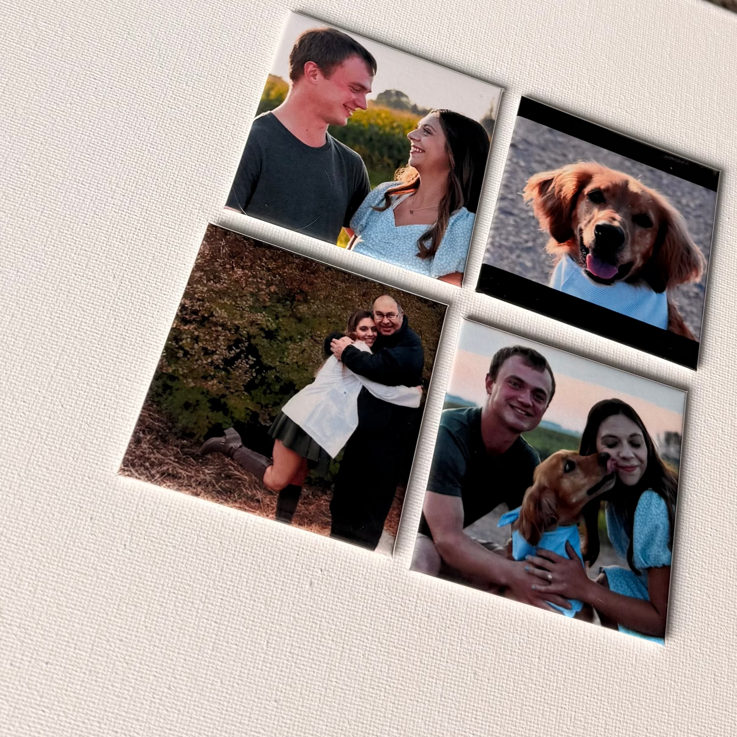Set of 4 Custom Photo Magnets