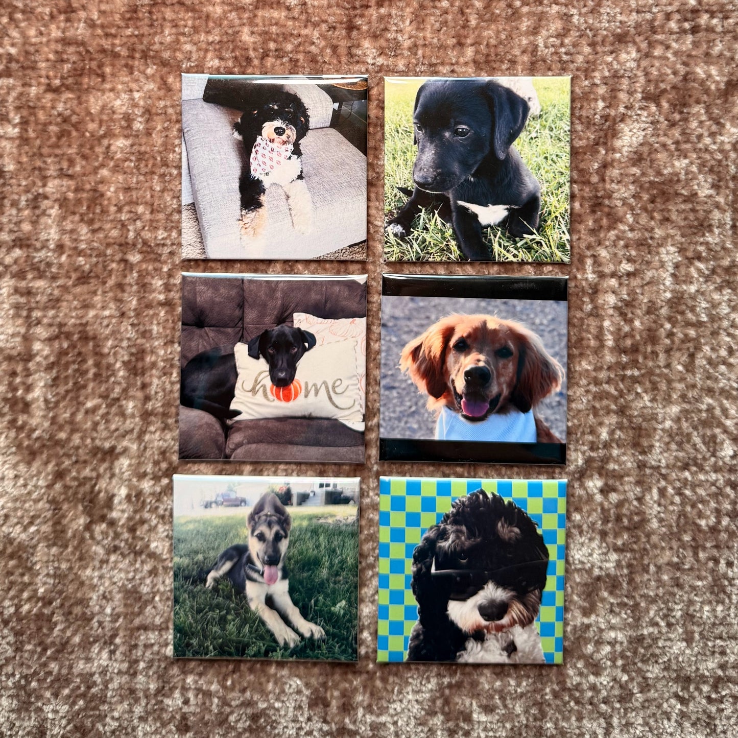 Set of 6 Custom Photo Magnets