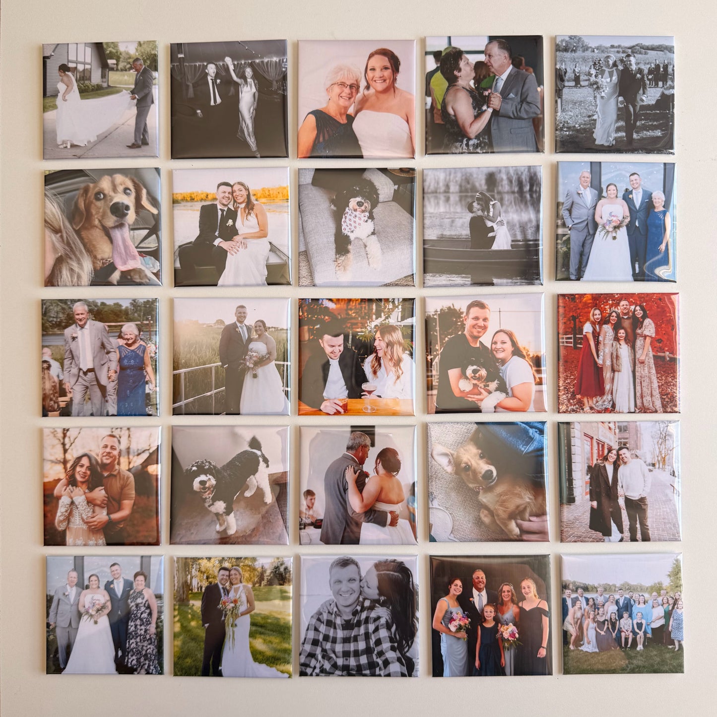 Set of 25 Custom Photo Magnets