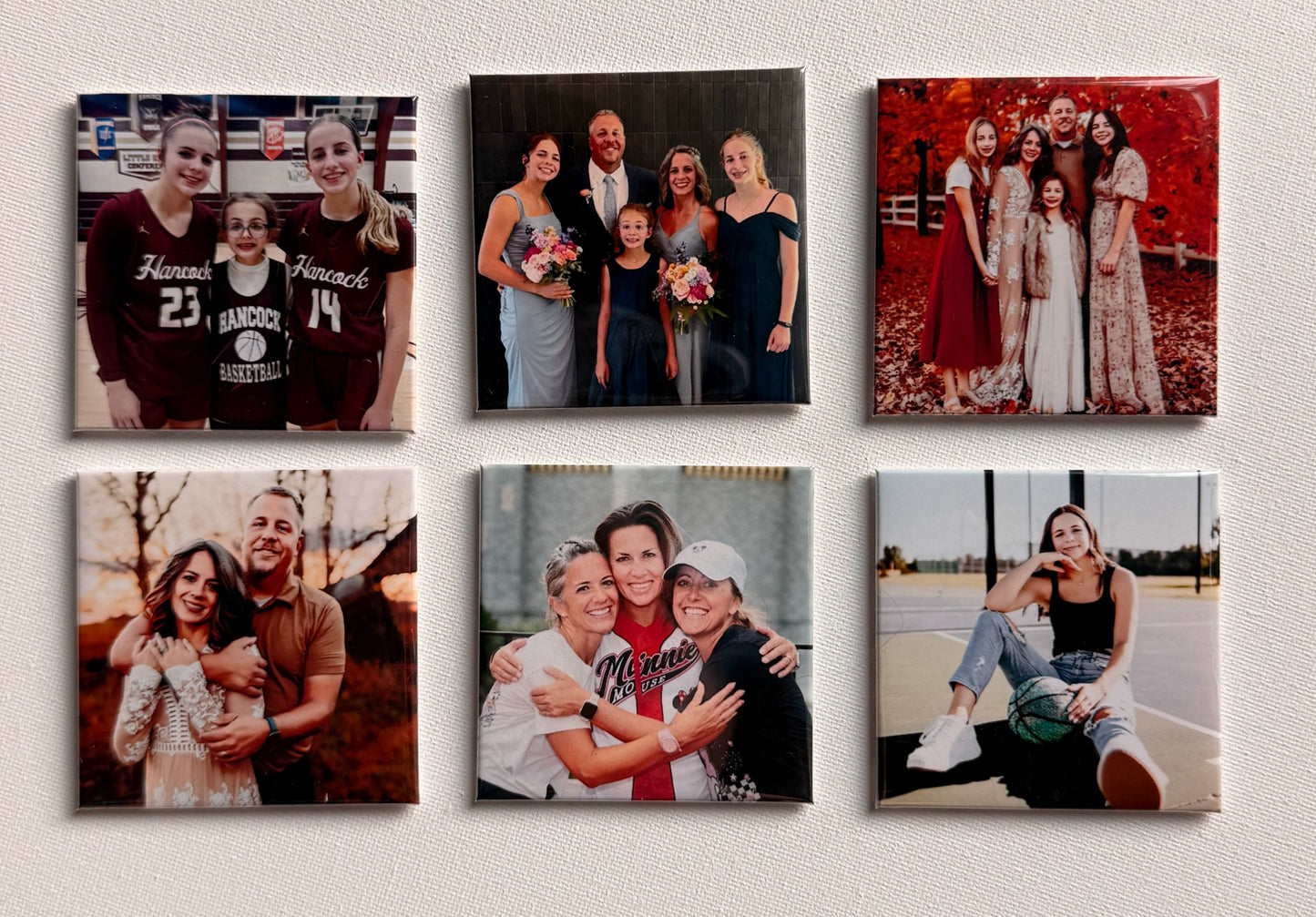 Set of 6 Custom Photo Magnets