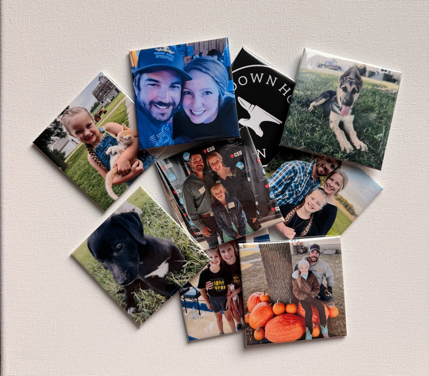 Set of 9 Custom Photo Magnets