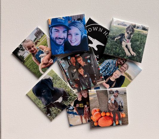 Set of 9 Custom Photo Magnets