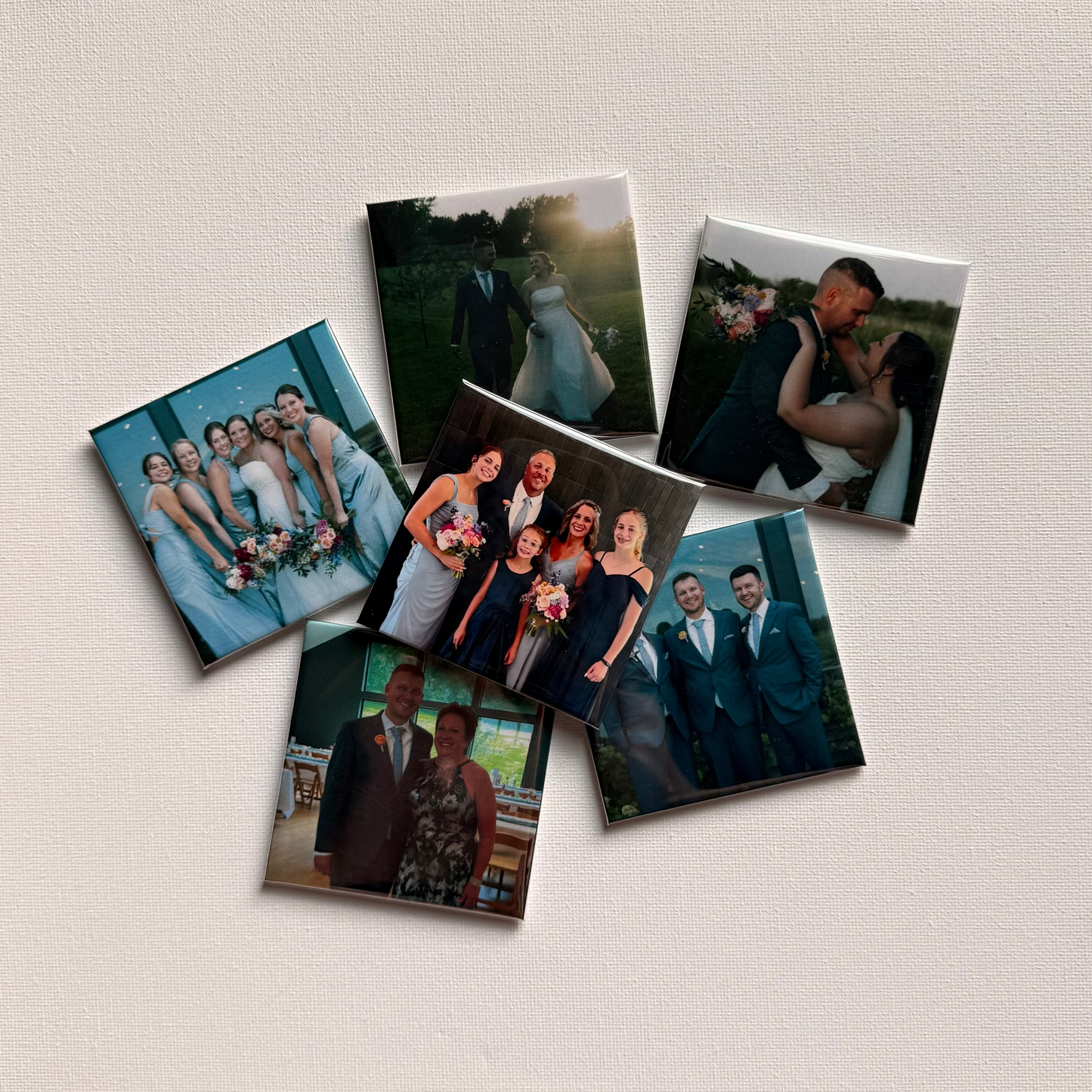 Set of 6 Custom Photo Magnets