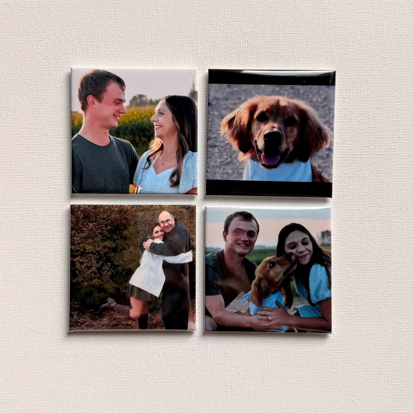 Set of 4 Custom Photo Magnets
