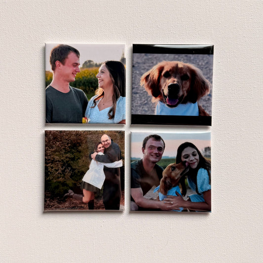 Set of 4 Custom Photo Magnets